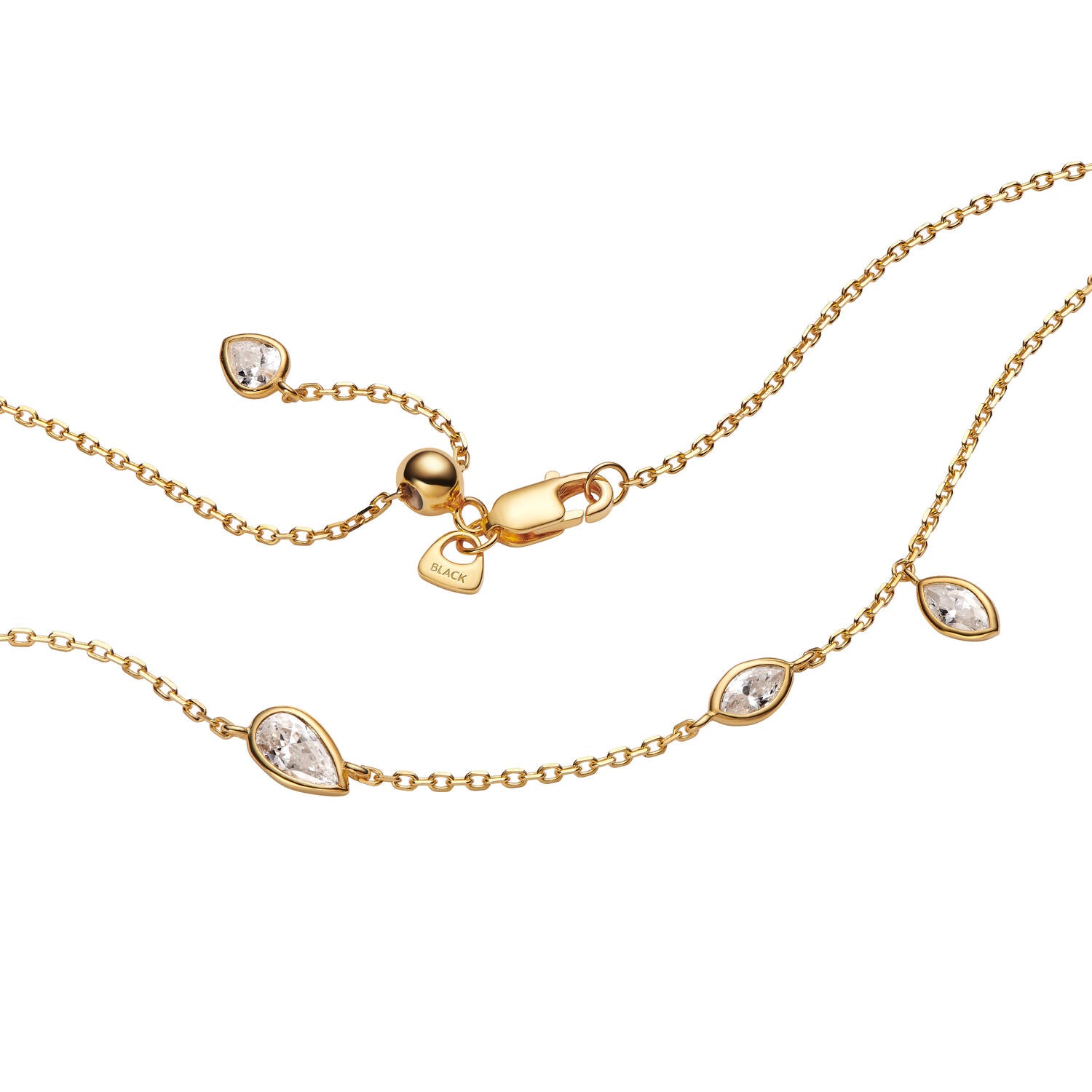 Swift 02 halskæde - forgyldt